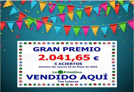 Premio de La Primitiva en Tus Loteras
